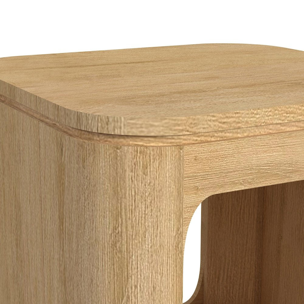 Camelot 2PC Occasional Table Set in Natural-Coffee Table & End Table