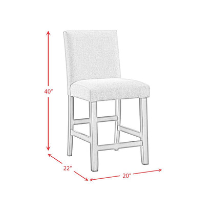 Hester 5PC Counter Height Dining Set in Grey-Table and Four Chairs