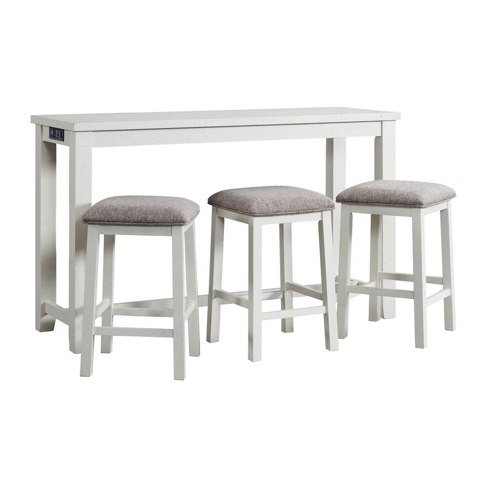 Stanford Multipurpose Bar Table Set in White