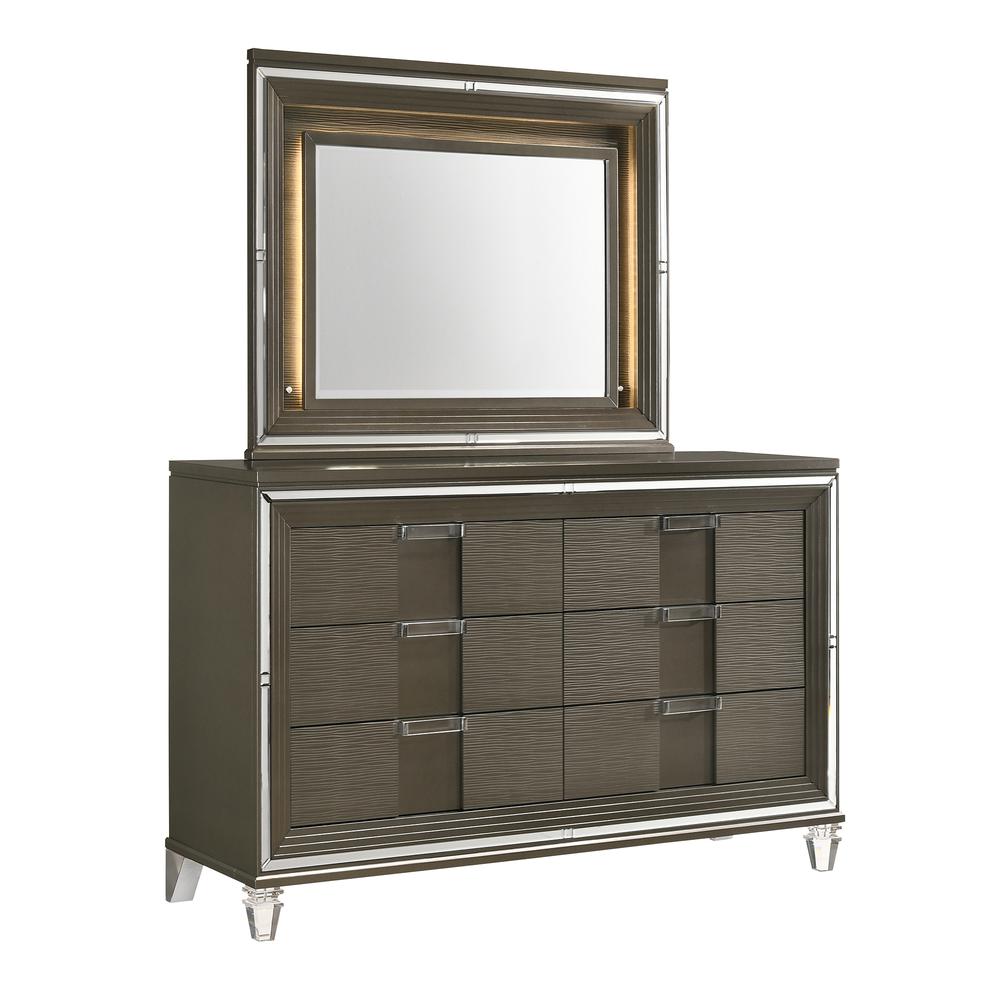 Charlotte 6-Drawer Dresser w/ Mood Lighting Mirror