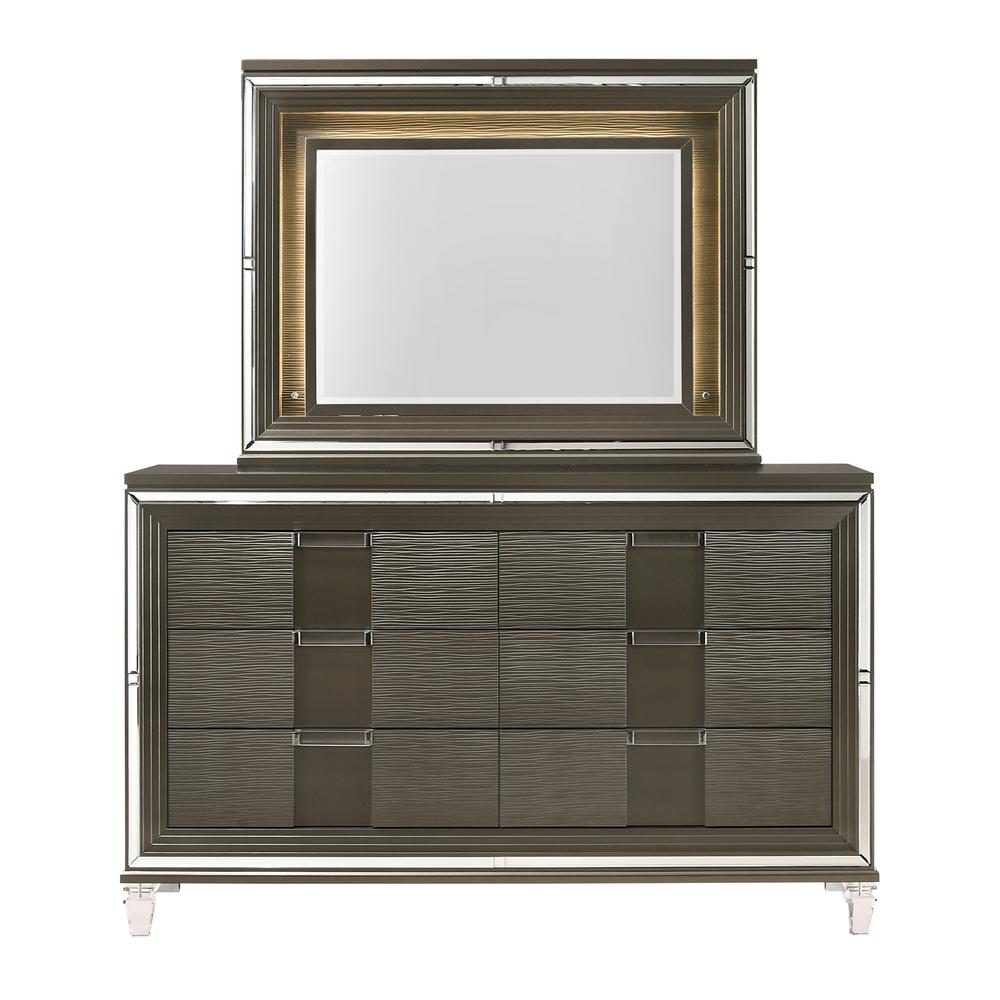 Charlotte 6-Drawer Dresser w/ Mood Lighting Mirror