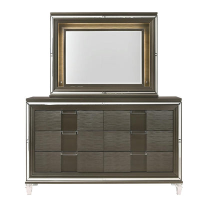 Charlotte 6-Drawer Dresser w/ Mood Lighting Mirror