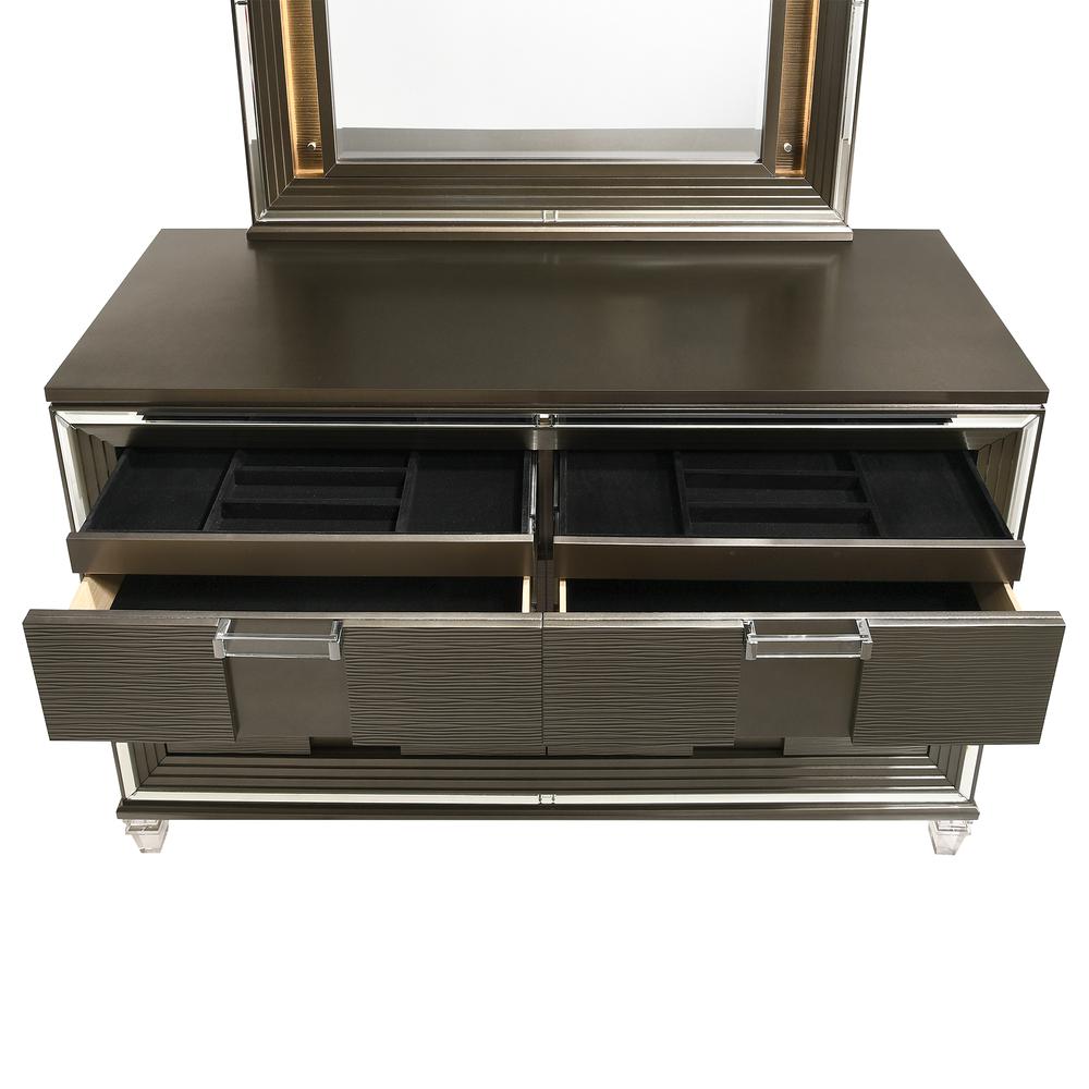 Charlotte 6-Drawer Dresser w/ Mood Lighting Mirror