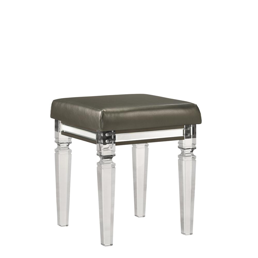 Charlotte Vanity Stool with Acrylic Leg