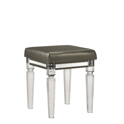 Charlotte Vanity Stool with Acrylic Leg