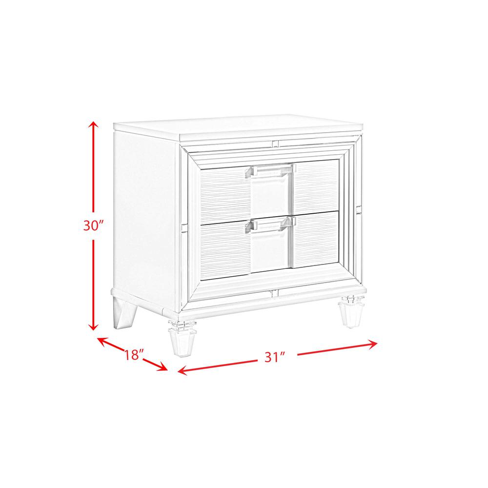 Charlotte Queen Storage 3PC Bedroom Set in White