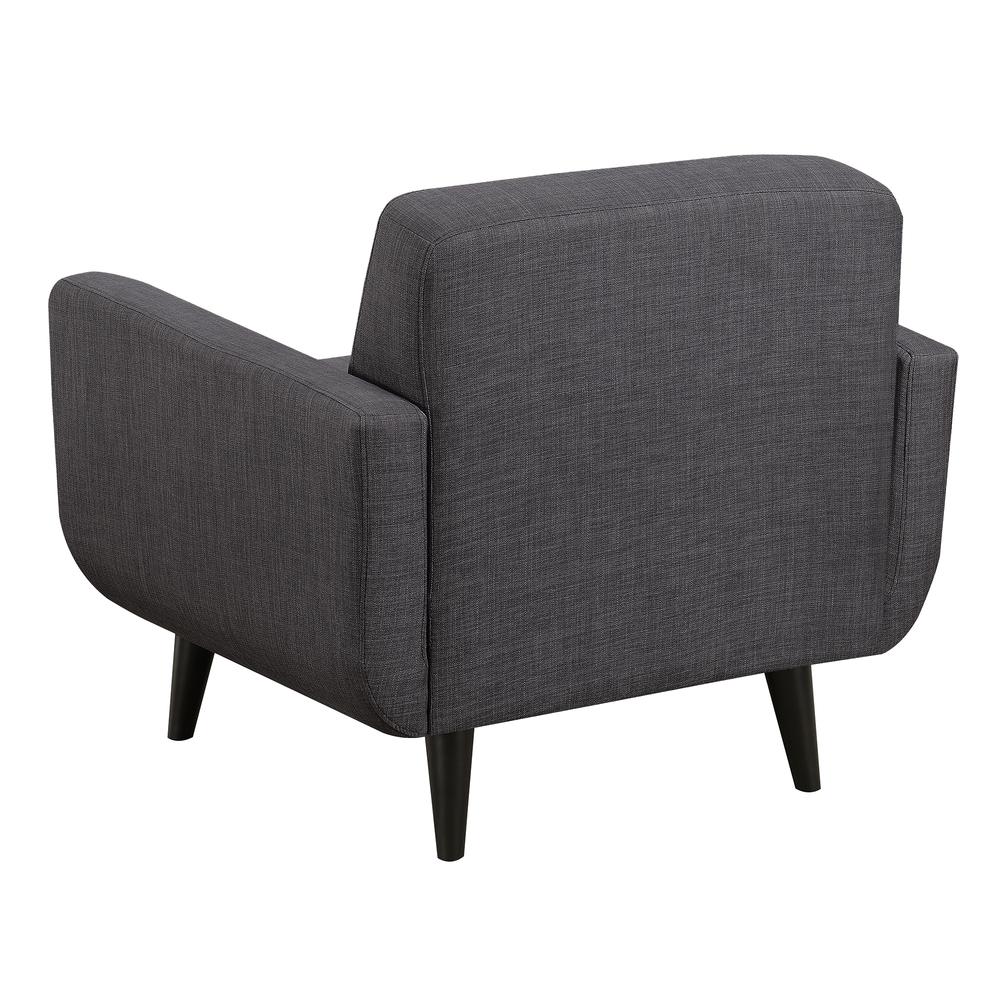 Hailey 3PC Sofa Set in Charcoal