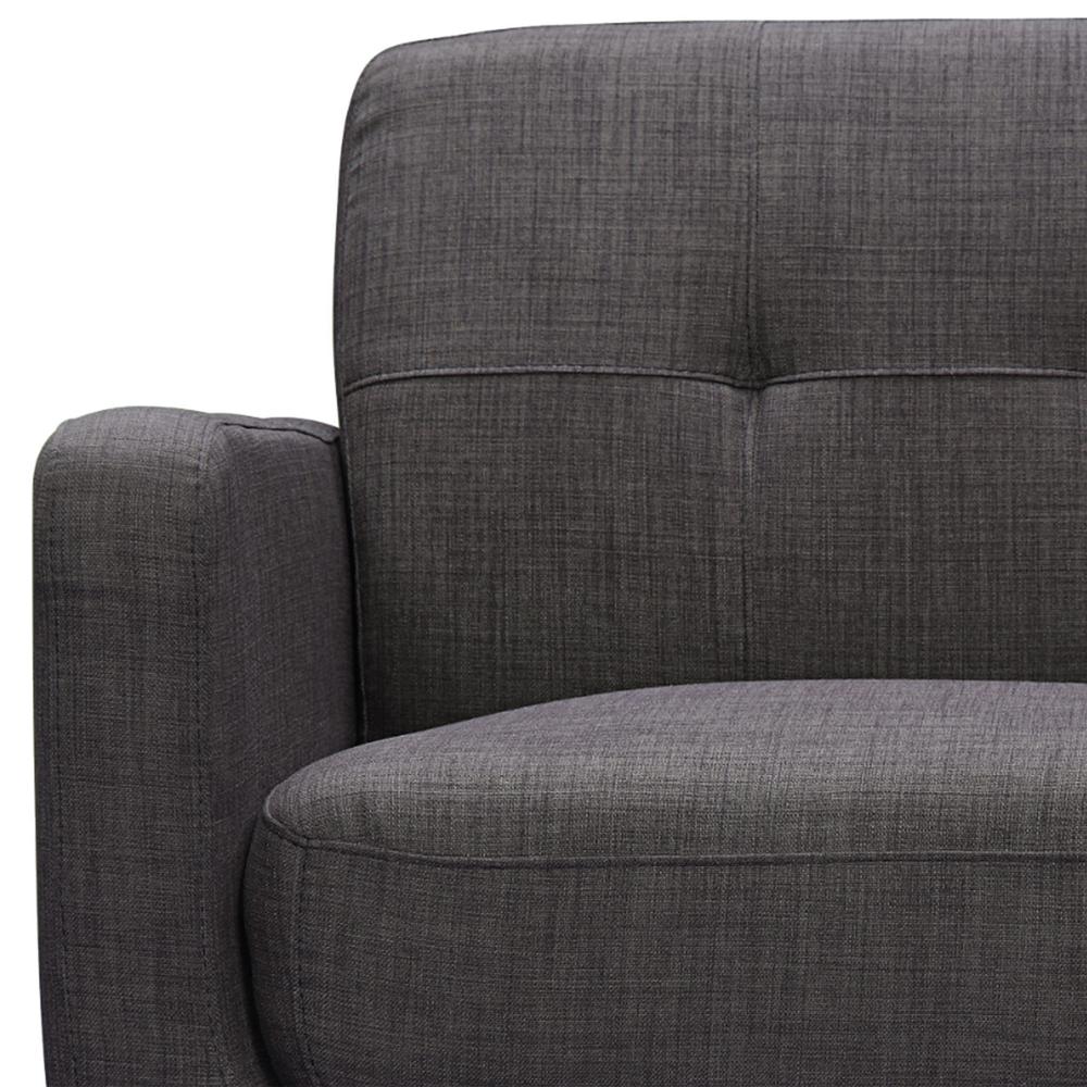 Hailey 3PC Sofa Set in Charcoal