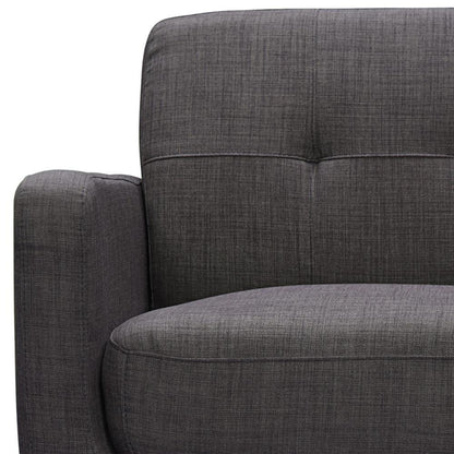 Hailey 3PC Sofa Set in Charcoal