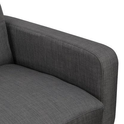 Hailey Sofa & Chair Set in Charcoal