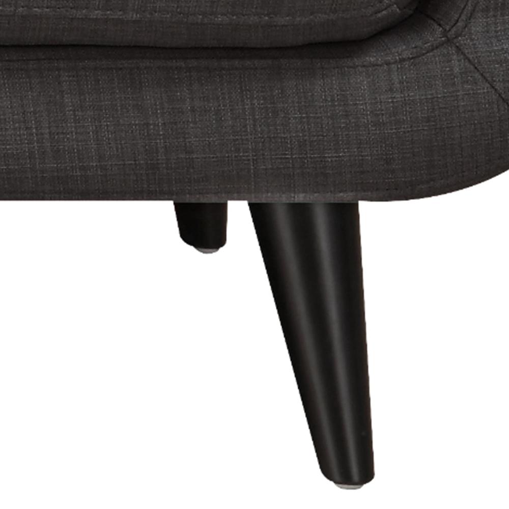 Hailey Sofa & Chair Set in Charcoal