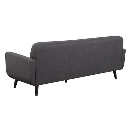 Hailey Sofa & Chair Set in Charcoal