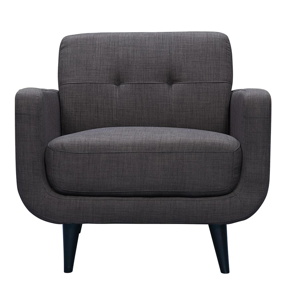 Hailey Sofa & Chair Set in Charcoal