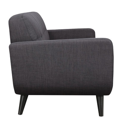 Hailey Sofa & Loveseat Set in Charcoal