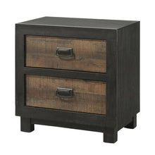 Walnut Nightstand with Dovetail Drawers and Metal Glides for Bedroom