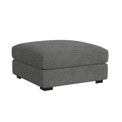 Mesa Modular Ottoman in Steno Charcoal