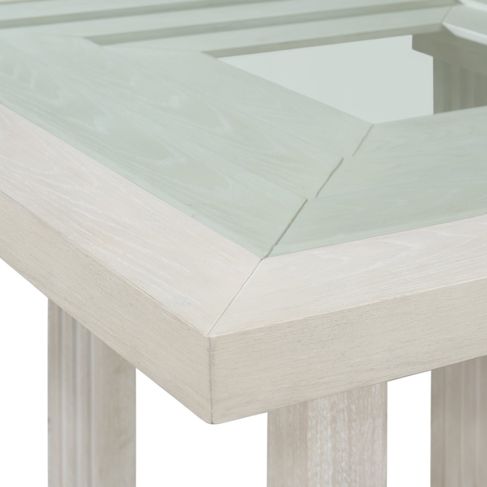 Rhiannon Square Counter Table in Antique White