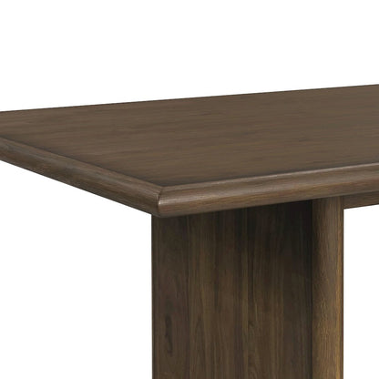 Perth 5PC Standard Height Dining Set in Brown-Table and Four Fabric Chairs
