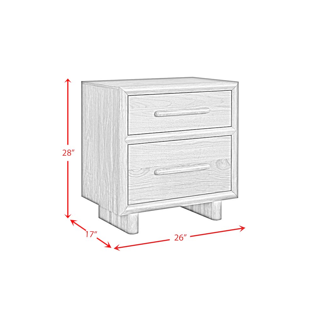 Perth King UPH 3PC Bedroom Set with Boucle Beige and LED in Brown