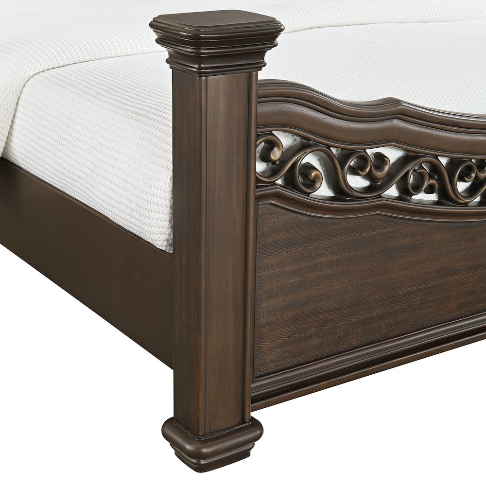 Brunswick King Panel 5PC Bedroom Set in Mahogany