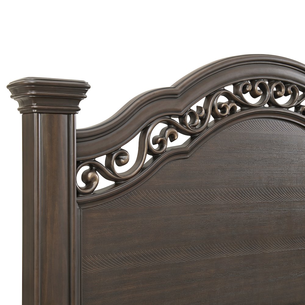Brunswick King Panel 5PC Bedroom Set in Mahogany