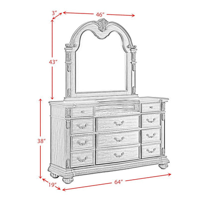 Concerto Queen UPH 5PC Bedroom Set with Black PU in Brown