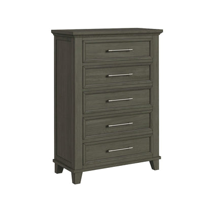 Henrik King Storage 5PC Bedroom Set in Grey