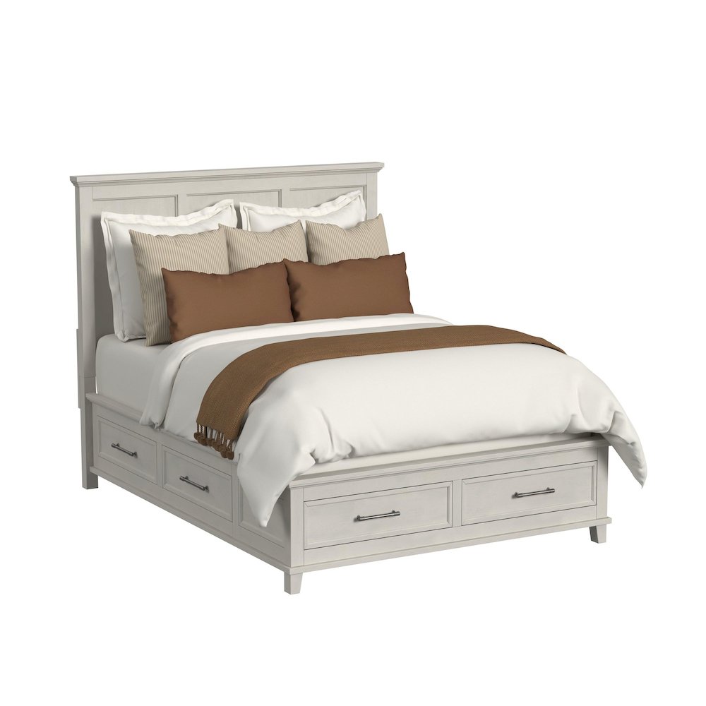 Henrik Queen Storage Bed in Ivory