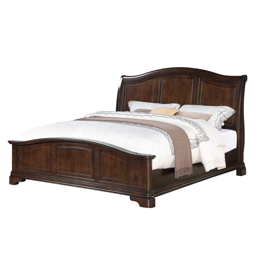Conley Cherry King Panel 4PC Bedroom Set