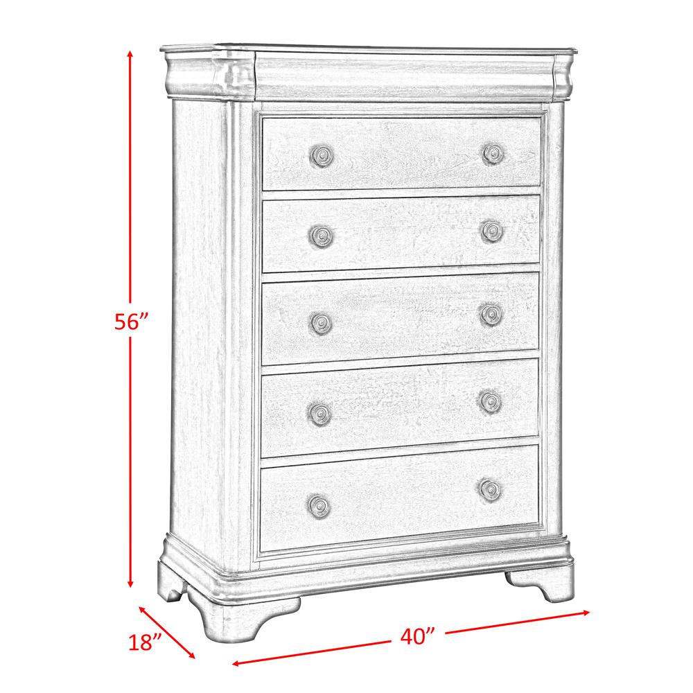 Conley Cherry King Sleigh 5PC Bedroom Set