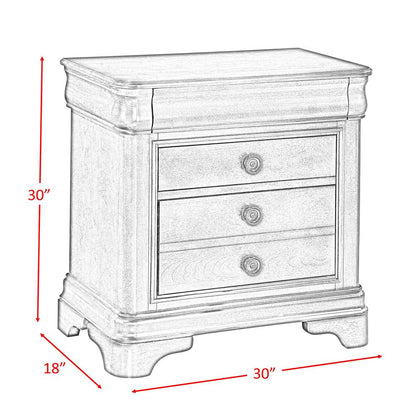 Conley Cherry King Sleigh 5PC Bedroom Set