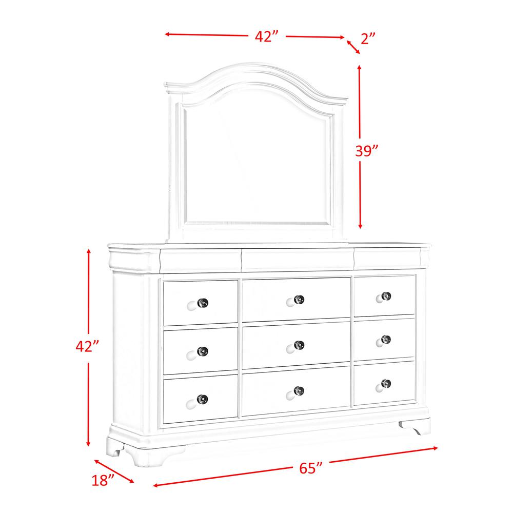 Conley Cherry King Sleigh 6PC Bedroom Set