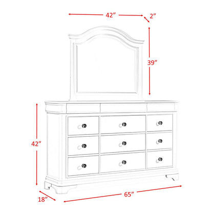Conley Cherry King Sleigh 6PC Bedroom Set