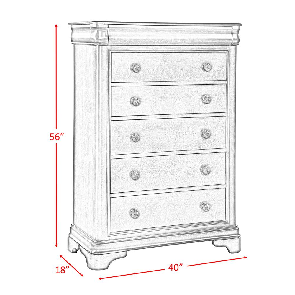 Conley Cherry King Sleigh 6PC Bedroom Set
