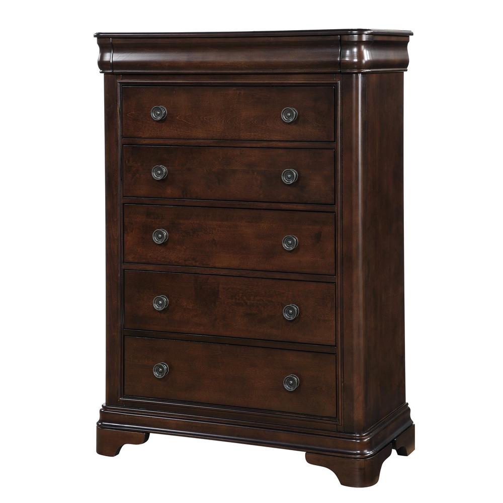 Conley Cherry Queen Panel 5PC Bedroom Set