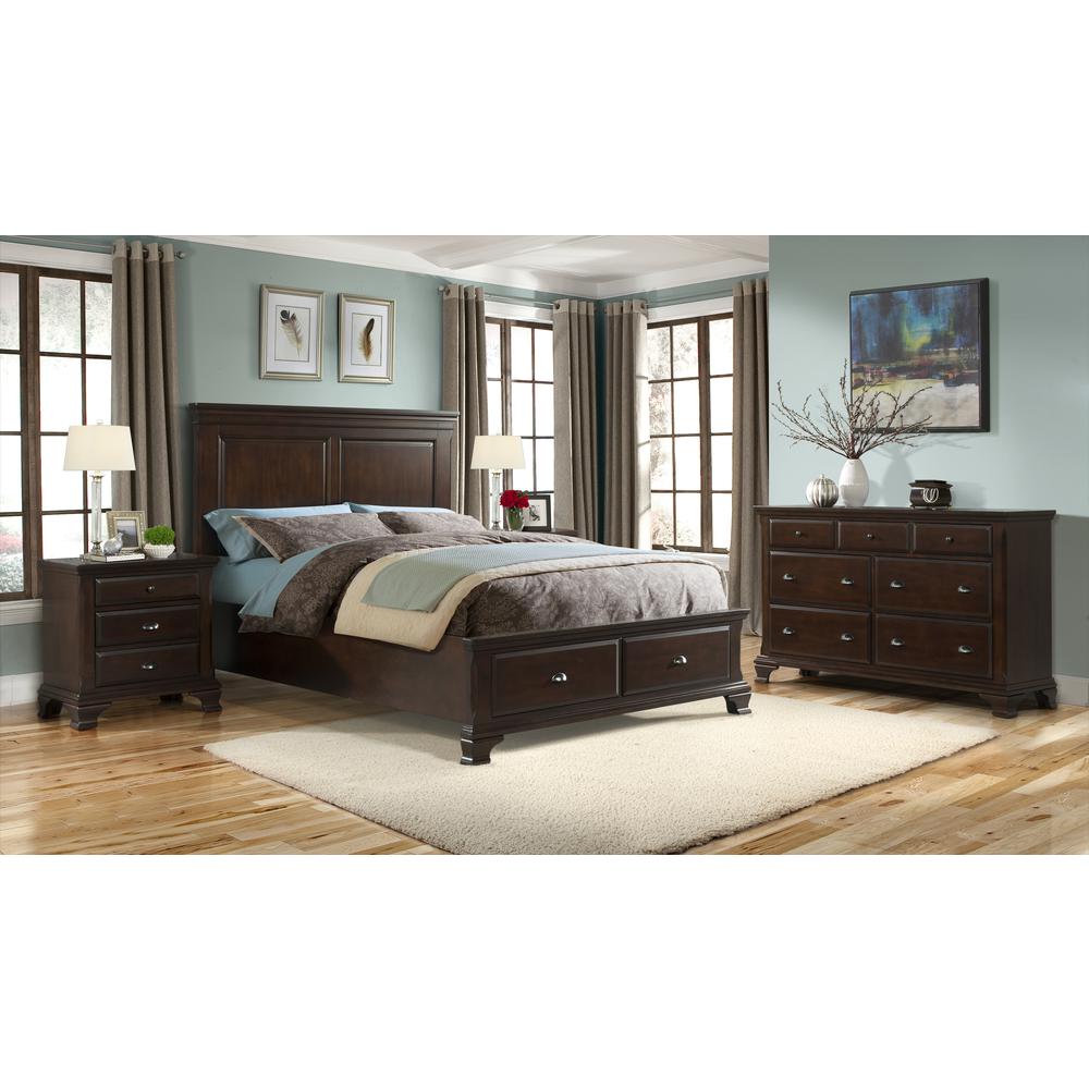 Brinley Cherry Dresser & Mirror Set