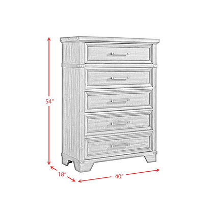 Canyon Ridge  5-Drawer Chest in Charcoal