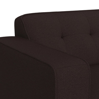 Destiny Chair with Wood Front in Pebble Brown