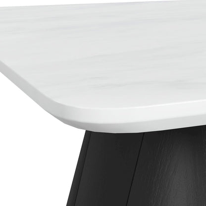 Yuri End Table in White and Black