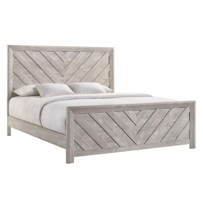 Keely King Panel 5PC Bedroom Set in White