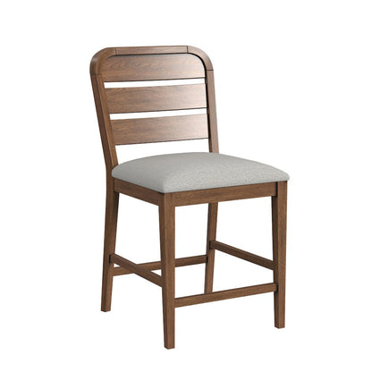 Thorin 7PC Counter Height Dining Set in Brown-Table and Six Chairs