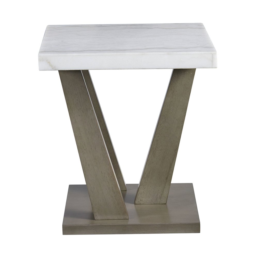 Graham Square End Table in Grey