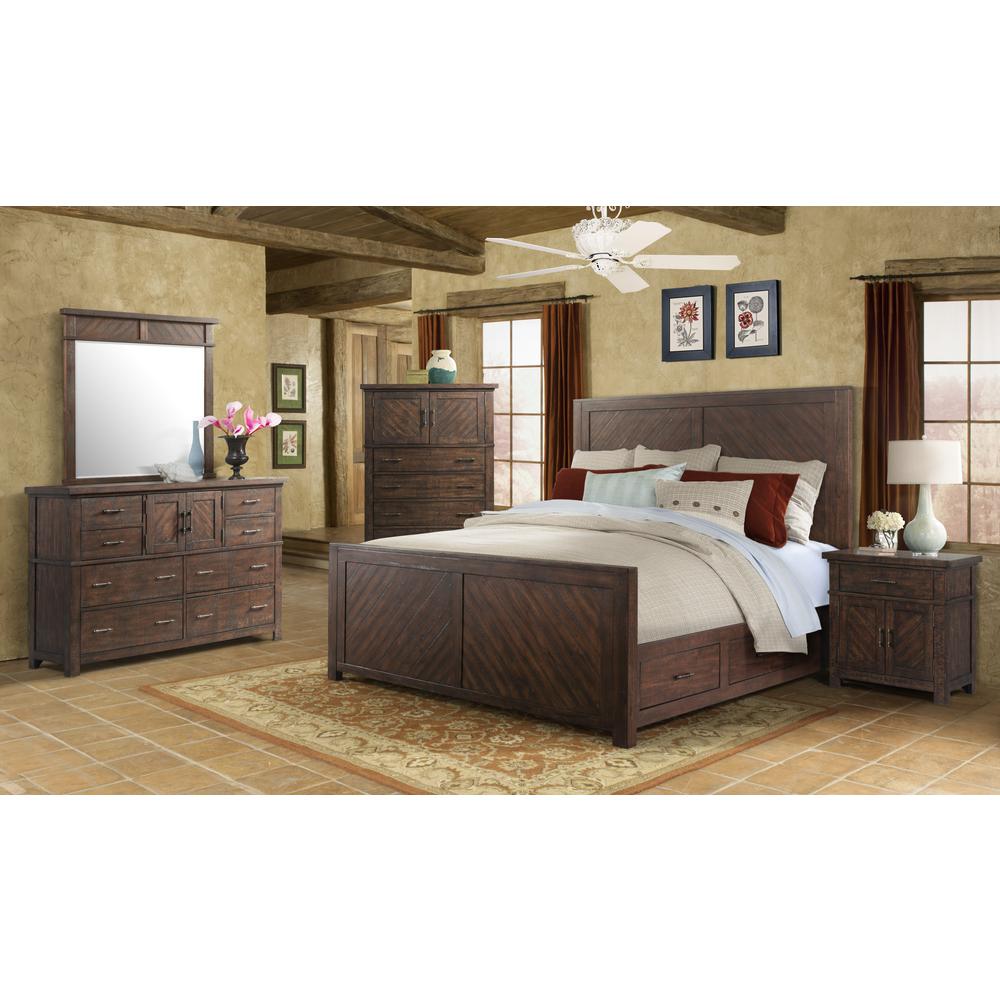 Dex Queen Platform Storage 4PC Bedroom Set