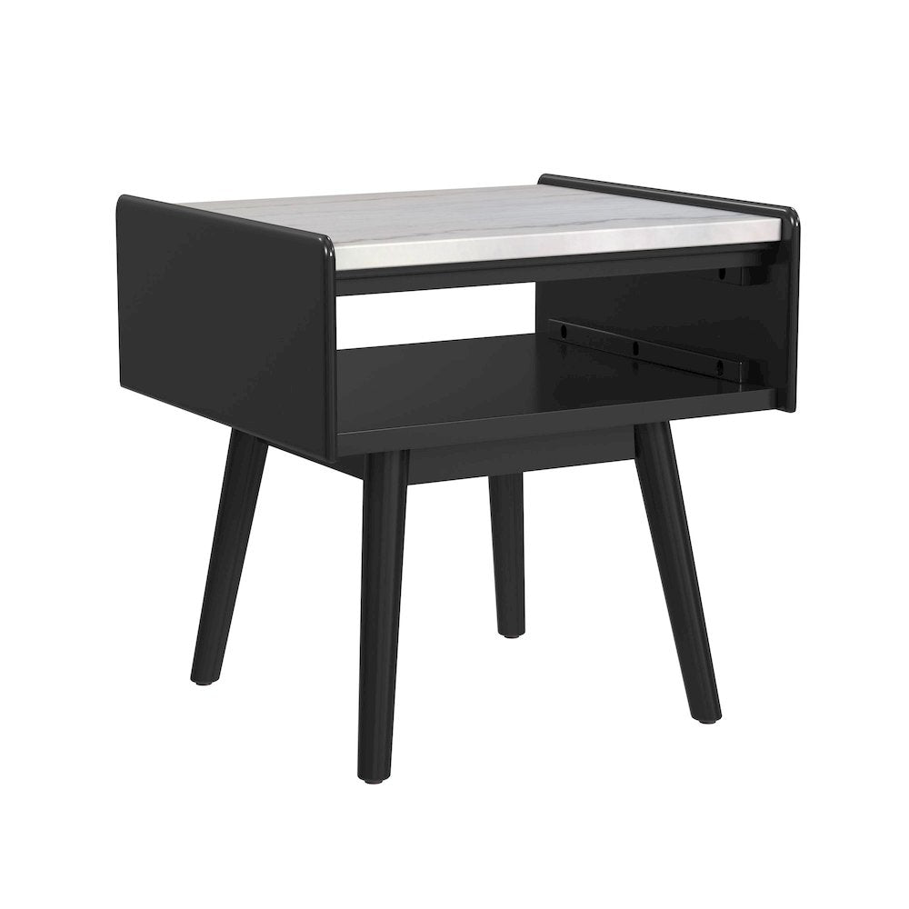 Indina 3PC Occasional Table in Black-Coffee Table & Two End Tables