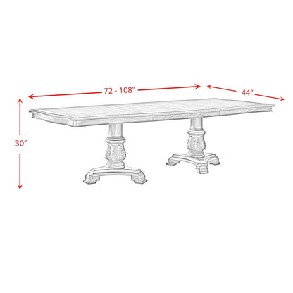 Denali 7PC Standard Height Dining Set in Walnut-Table and Six Chairs