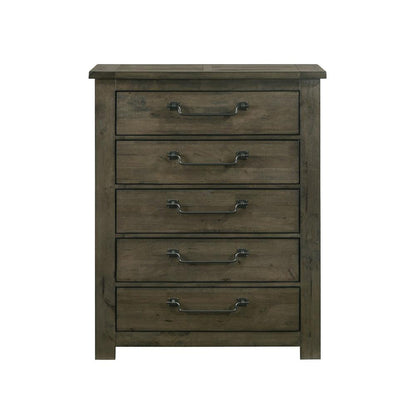 Memphis King Panel 5PC Bedroom Set in Grey