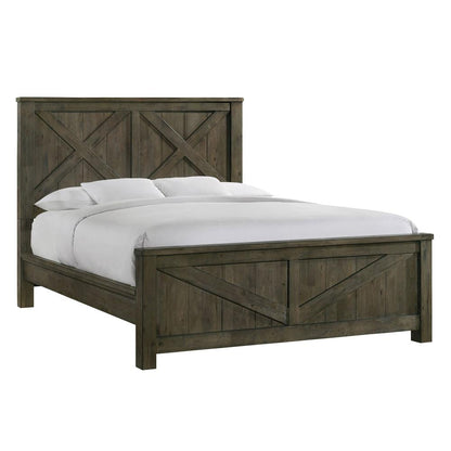 Memphis King Panel 5PC Bedroom Set in Grey