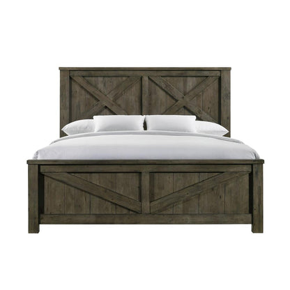 Memphis King Panel 5PC Bedroom Set in Grey