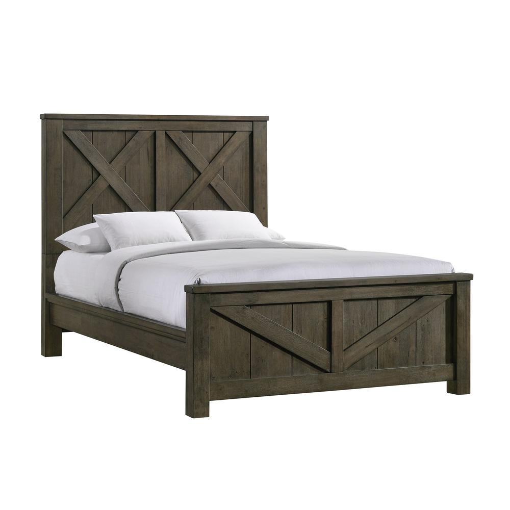 Memphis Queen Panel 5PC Bedroom Set in Grey