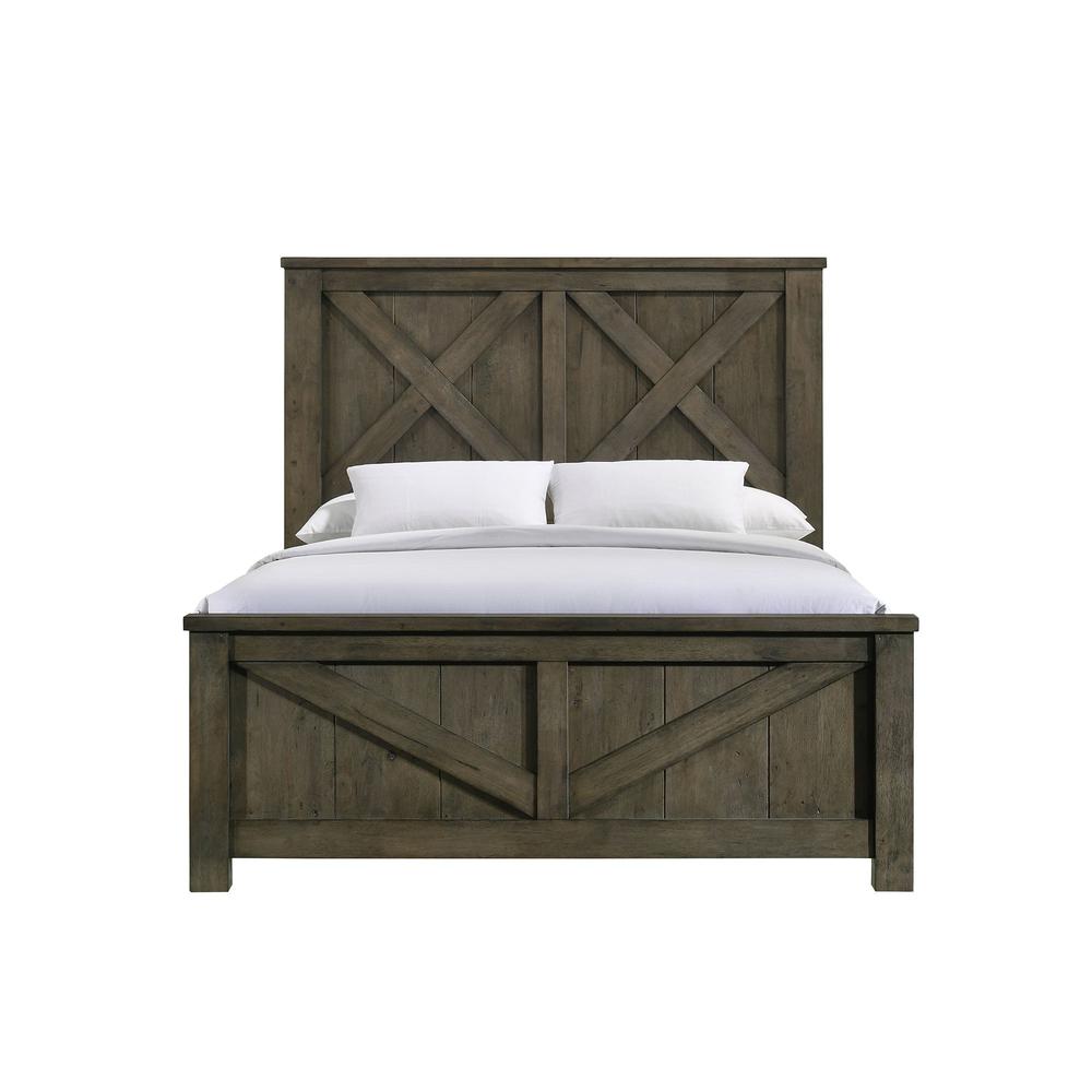 Memphis Queen Panel 5PC Bedroom Set in Grey